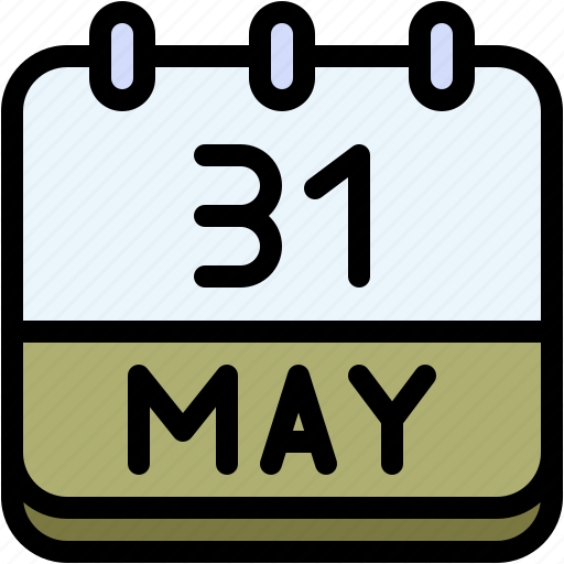 Calendar, may, thirty, one, date, monthly, time icon - Download on Iconfinder