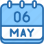 calendar, may, six, date, monthly, time, and, month, schedule 