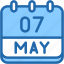 calendar, may, seven, date, monthly, time, and, month, schedule 