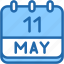 calendar, may, eleven, date, monthly, time, and, month, schedule 