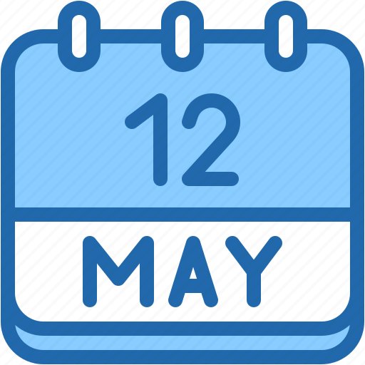 Calendar, may, twelve, date, monthly, time, and icon - Download on Iconfinder