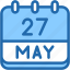 calendar, may, twenty, seven, date, monthly, time, month, schedule 