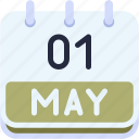 calendar, may, one, date, monthly, time, and, month, schedule