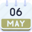 calendar, may, six, date, monthly, time, and, month, schedule 