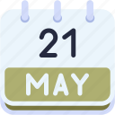 calendar, may, twenty, one, date, monthly, time, month, schedule