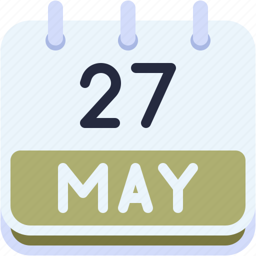 Calendar, may, twenty, seven, date, monthly, month icon - Download on Iconfinder