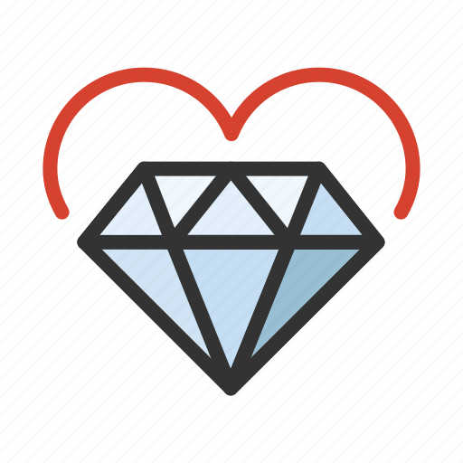 Cupid, diamond, heart, love, romance icon - Download on Iconfinder