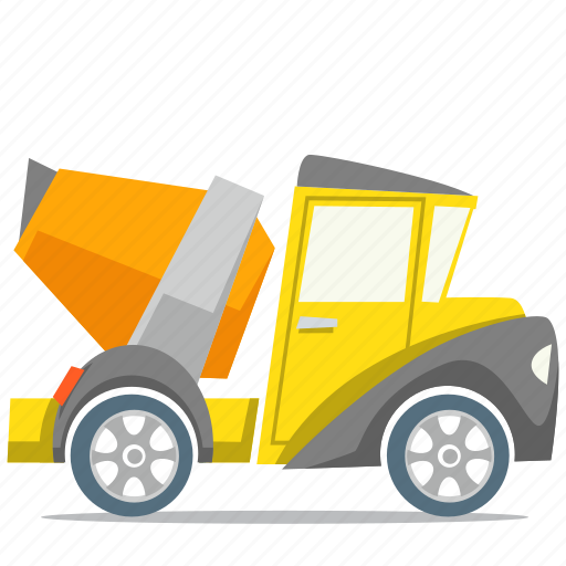 Cement, concrete truck, shipment, transport icon - Download on Iconfinder