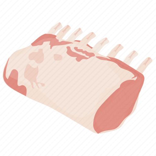 Crown meat, cut, meat, meat cut, rack of lamb, ribs meat icon - Download on Iconfinder
