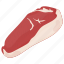 meat, meat chunks, raw meat, sirloin beef, uncooked meat 