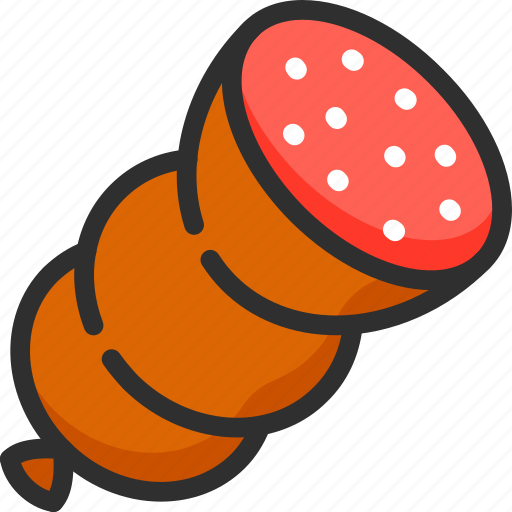 Bologna, food, meat, sausage icon - Download on Iconfinder