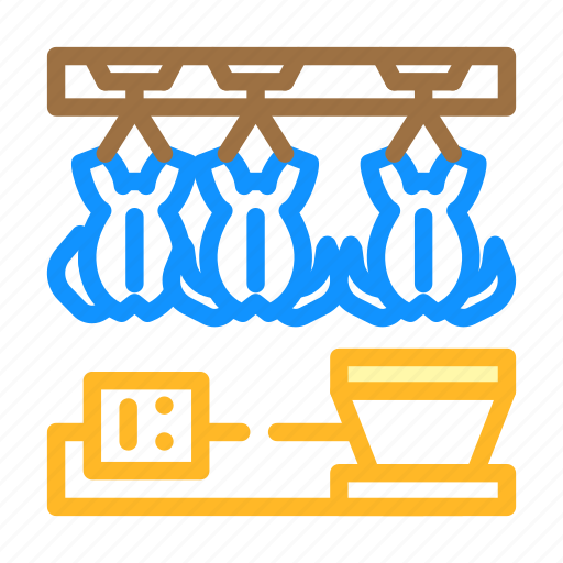 Chicken, processing, meat, factory, production, equipment icon - Download on Iconfinder