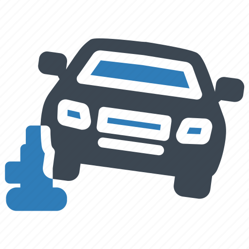 Car, jack, mechanic, repair, service, wheel, wheel change icon - Download on Iconfinder