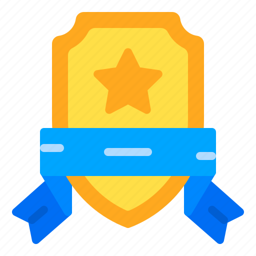Badge, honor, ribbon, shield, star icon - Download on Iconfinder