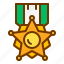 award, badge, honor, medal, shield, veteran 