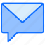 email, chat, envelope, information 