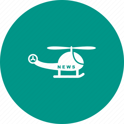 Camera, coverage, helicopter, media, news, reporter, tv icon - Download on Iconfinder