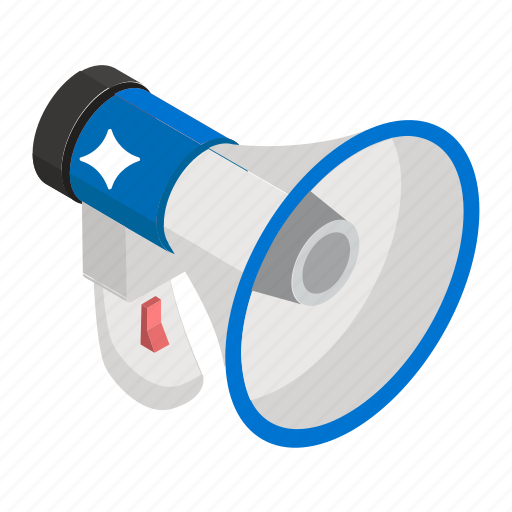 Bullhorn, loud hailer, loudspeaker, megaphone, speaking trumpet icon - Download on Iconfinder