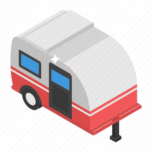 Camper van, camping wagon, caravan, travelling van, vanity van icon - Download on Iconfinder