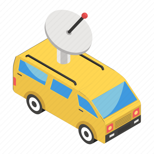 Automobile, automotive, media van, media vehicle, news van icon - Download on Iconfinder