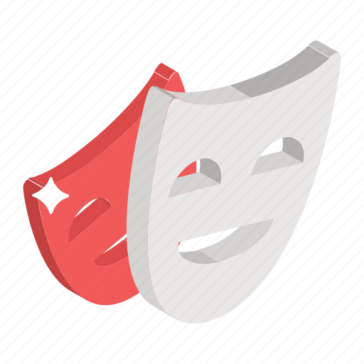 Carnival mask, circus mask, comedy mask, face mask, props, theatre mask icon - Download on Iconfinder