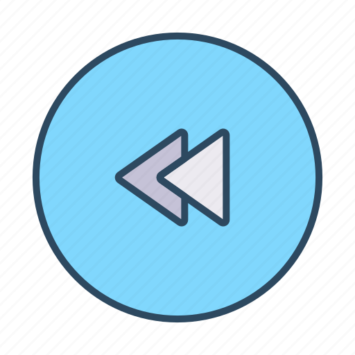 Media, player, backward, previous, left, arrow, back icon - Download on Iconfinder