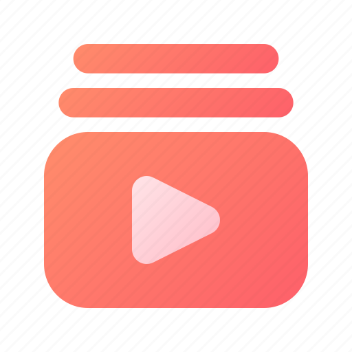 Library, playlist, subscribe, media, multimedia icon - Download on Iconfinder