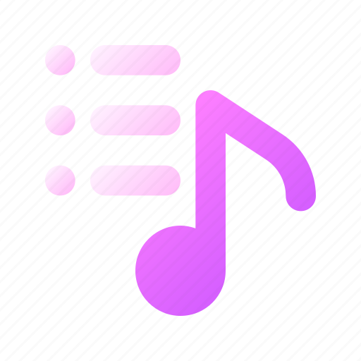 Playlist, list, music, songs, track, 1 icon - Download on Iconfinder