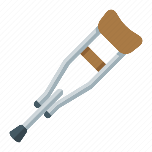 Medical, crutch, walking stick icon - Download on Iconfinder