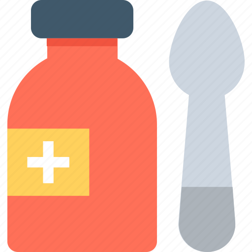 Liquid medicine, medication, medicine, spoon, syrup icon - Download on Iconfinder