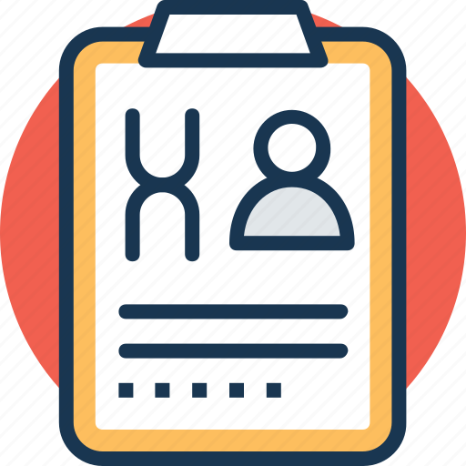 Clinic visit, medical counseling, medical history, medical report, patient chart icon - Download on Iconfinder