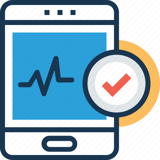 Health app, heart beat, heart rate app, medical application, pulse monitor icon - Download on Iconfinder