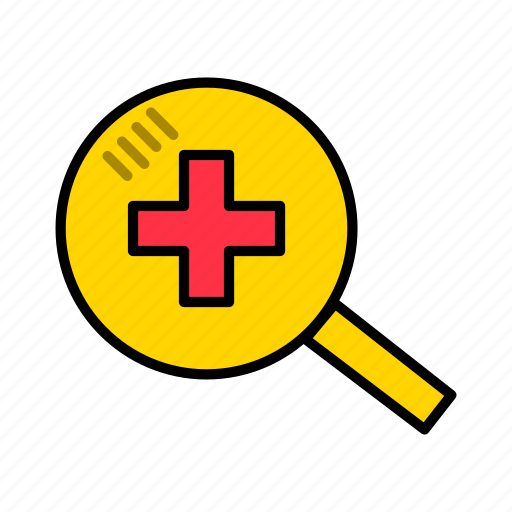 Medical, clinic, doctor, find, hospital, magnifier, search icon - Download on Iconfinder
