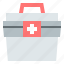 first aid, kit, box, emergency, medical, healthcare 