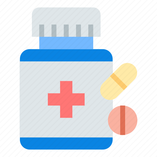 Medicine, tablet, capsule, drug, bottle, pill, medication icon - Download on Iconfinder