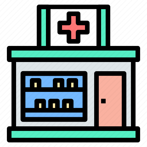 Pharmacy, building, drugstore, clinic, drugs, medicine icon - Download on Iconfinder