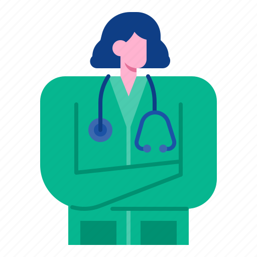Physician, docter, women, people, professional, uniform, medical icon - Download on Iconfinder