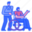 wheelchair, disabled, care, help, handicapped, disability 