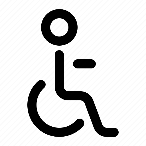 Disabled, disable, disability, wheelchair, handicapped, chair, wheel icon - Download on Iconfinder