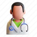 doctor, physician, stethoscope, medical, healthcare, avatar