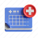 schedule, doctor, appointment, medical, health, treatment, calendar, healthcare 