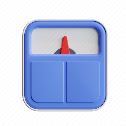 Weight, scale, body, wellness, fitness, diet 3D illustration - Download on Iconfinder