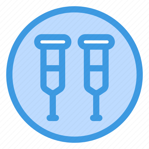 Crutches, care, health, healthcare, hospital, medical, medicine icon - Download on Iconfinder