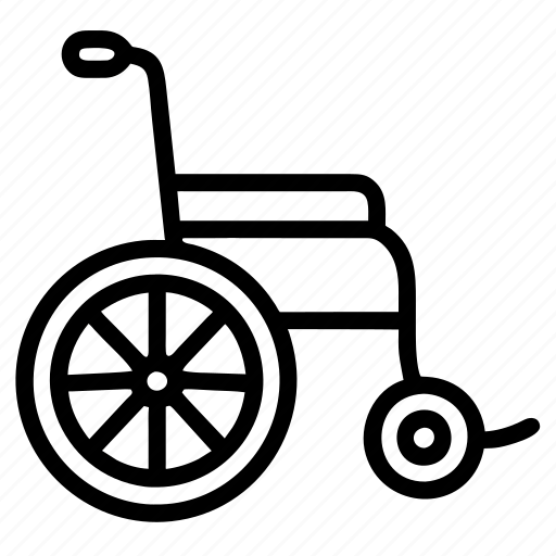 Wheel, chair, disabled, medical, wheelchair, invalid, mobility icon - Download on Iconfinder