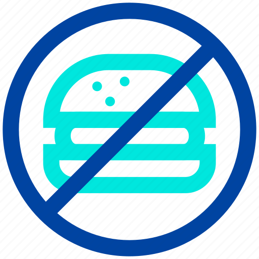 Ban fast food, eat, no, prohibited burger icon - Download on Iconfinder