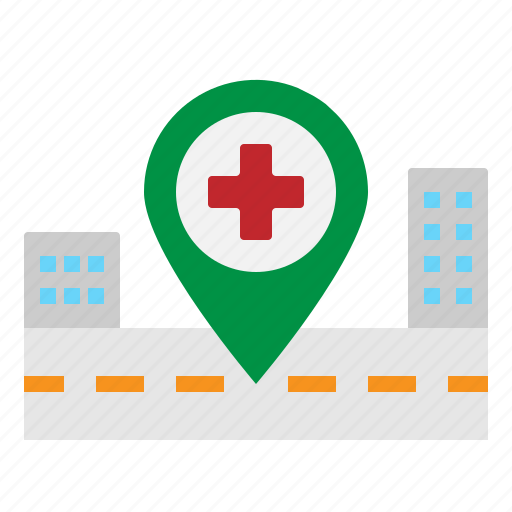 Hospital, location, map, pin, placeholder icon - Download on Iconfinder