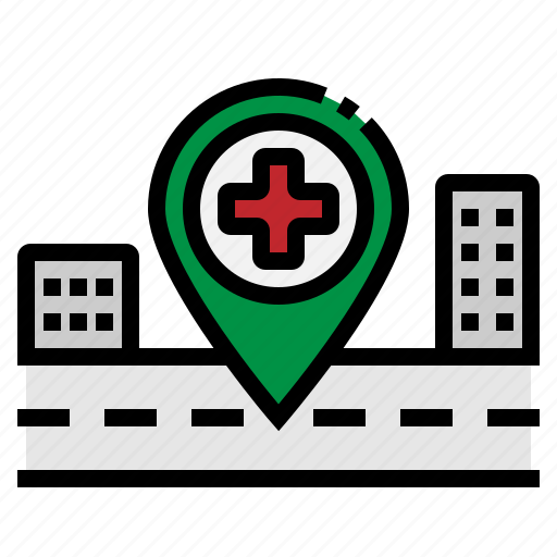 Hospital, location, map, pin, placeholder icon - Download on Iconfinder