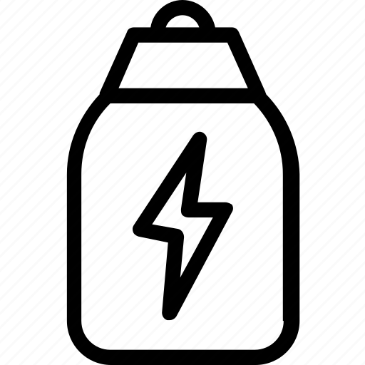 Bottle, drink, energy drink, thunder, water bottle icon - Download on Iconfinder