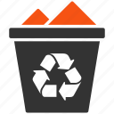 recycle, trash, basket, clear, delete, recycle bin, remove 