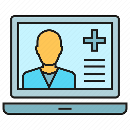 Computer, consulting, doctor, medical, meeting, physician, telemedicine icon - Download on Iconfinder